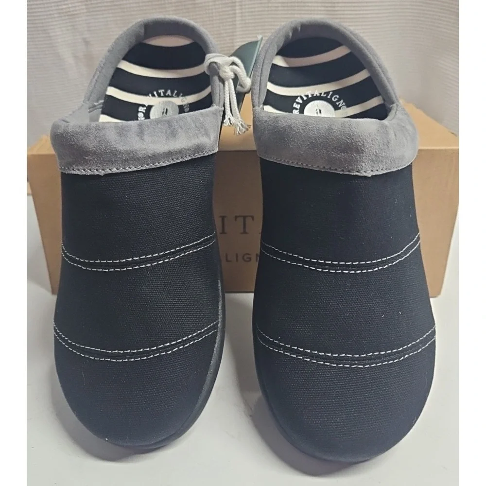 REVITALIGN Women Marina slip on closed toe shoes textile‎ upper Sz 5B